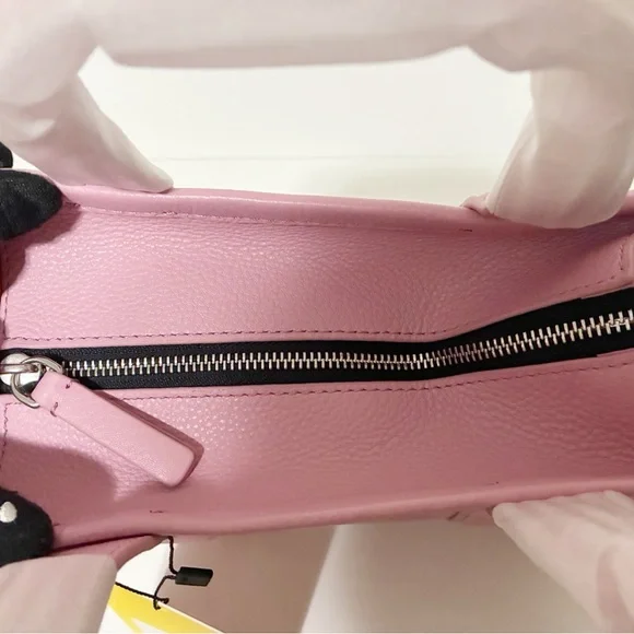 🌸New Marc Jacobs Lilac Leather Small  Tote Bag  Crossbody Bag - Picture 7 of 12